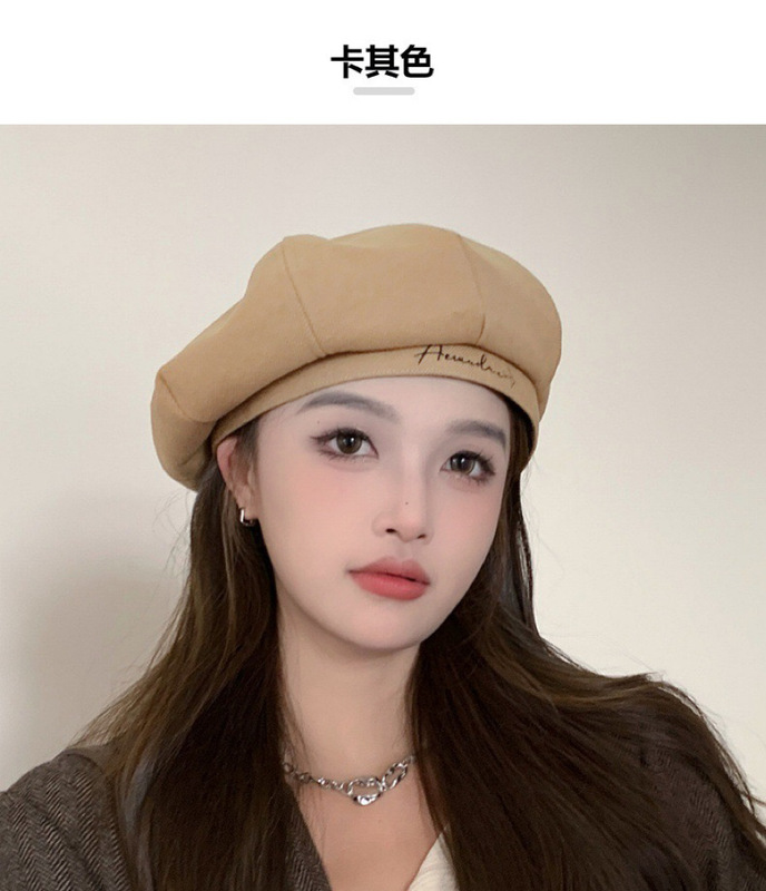 秋冬时尚复古贝雷帽子女显脸小百搭八角帽毛呢英伦文艺蓓蕾画家帽|undefined