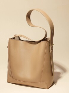 Trend capacious leather shoulder bag, one-shoulder bag, genuine leather