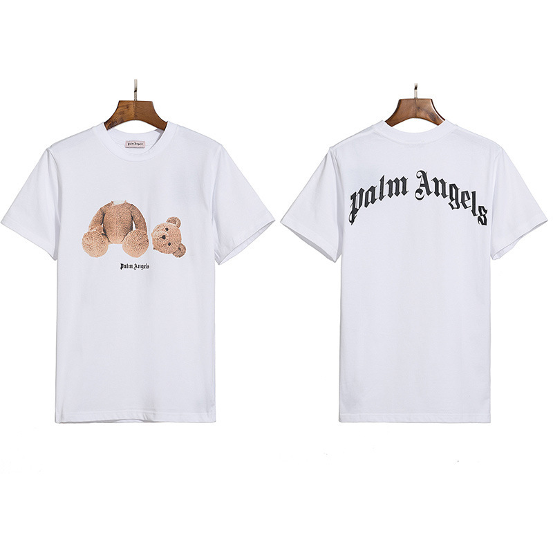PALM半袖の正しいバージョン パームエンジェルス ヘッドレスベア エンジェルス バタフライプリント Tシャツ テディベア 半袖|undefined