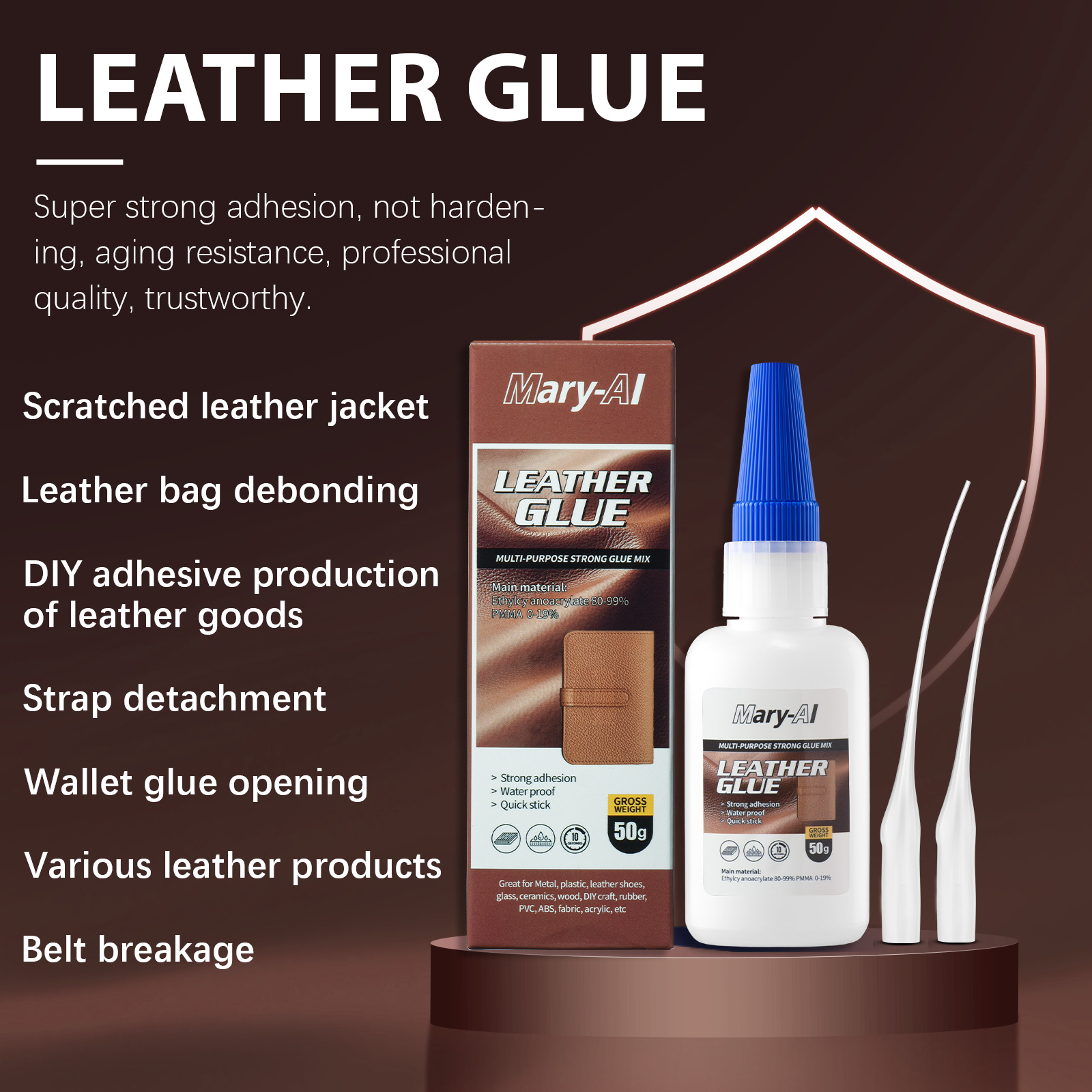 가죽 접착제 국경 간 직접 공급 유럽 표준 개별 포장 가죽 제품 소파 가죽 의류 빠른 수리 본딩 인스턴트 접착제