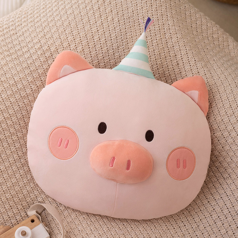 Internet celebridad lindo cumpleaños cerdo dinosaurio almohada de peluche de juguete sofá almohada cama cojín grande regalo para los amantes