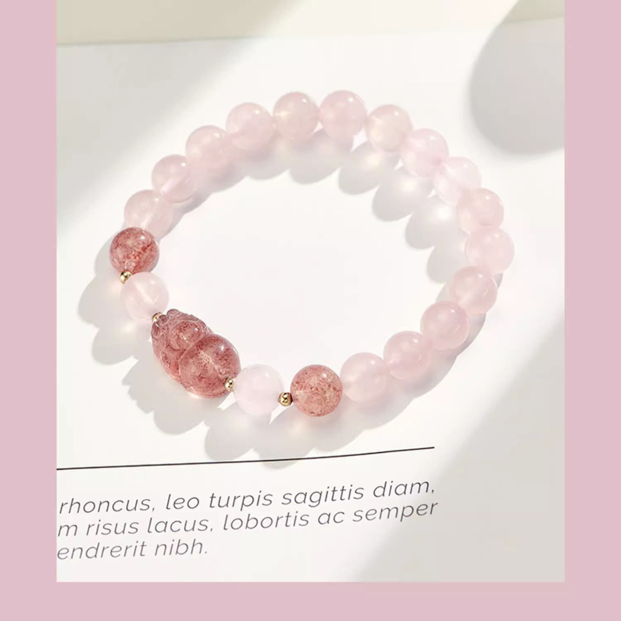 Organic cute crystal bracelet