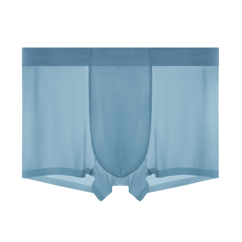 Pantalones interiores de hombre, pantalones interiores de hielo de verano de hombre, secado rápido, pantalones interiores de hielo de color sólido de tamaño grande, transpirables y cómodas para hombres.