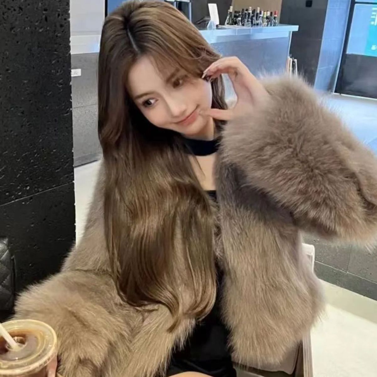 2026 New Autumn/Winter Faux Fur Casual Versatile Loose-fitting Coat Women's Short Fur Coat