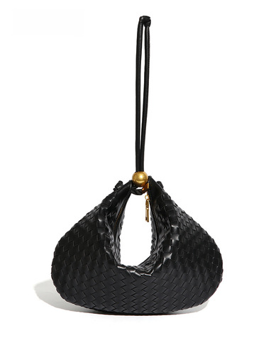 编织大容量包包女质感流行网红饺子包小众设计休闲百搭单肩腋下包