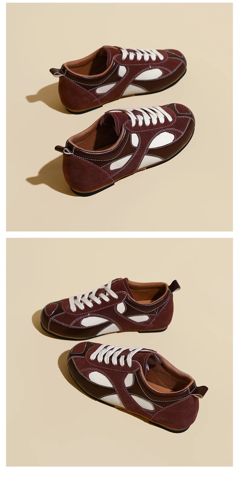 Herbstliche Retro-Trainingsschuhe mit flacher Sohle für Damen, Nischen-Waldschuhe, vielseitige Sport- und Freizeitschuhe für Damen_voghion.com