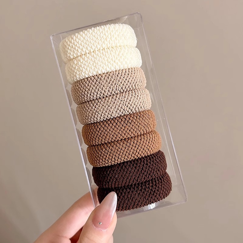 Liga de cabello 2025 – banda elástica de cuero duradero, alta gama, estilo sencillo y buena elasticidad