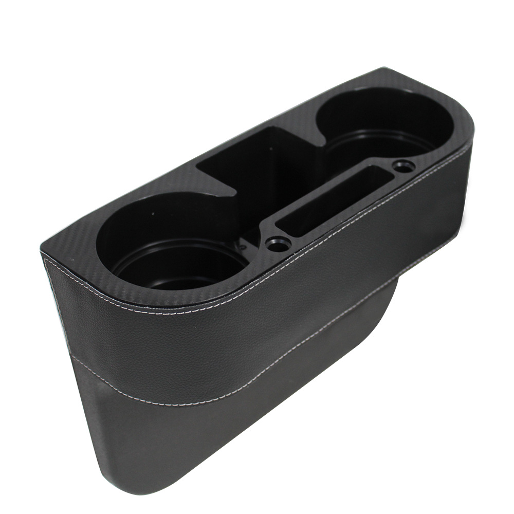 Caja de almacenamiento de grieta de automóvil transfronteriza, estante para bebidas, caja de almacenamiento de grieta de asiento de automóvil con patrón de carbono, caja de almacenamiento de automóvil personalizada
