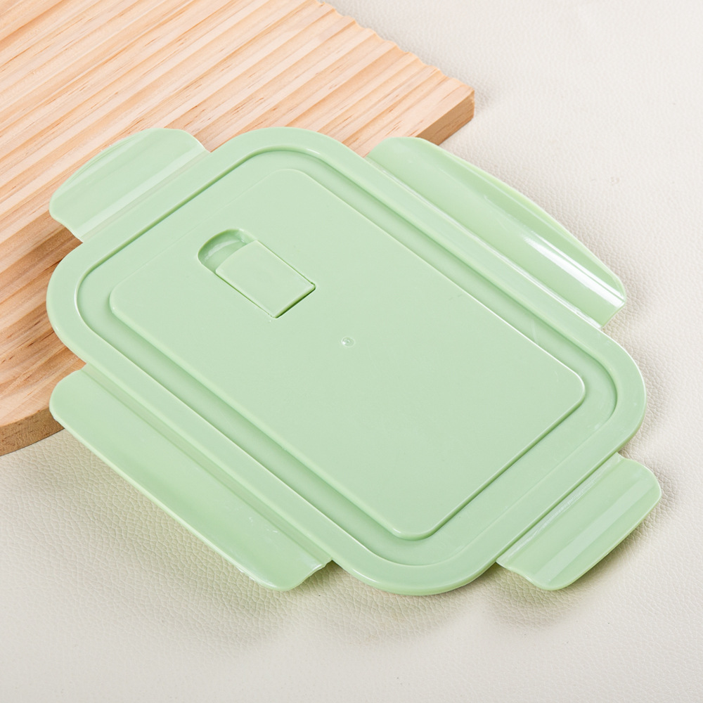Caja de almacenamiento con cubierta Caja de microondas de vidrio Caja de almuerzo Refrigerador almacenamiento Caja de sellado Accesorios cubierta Caja de mesa cubierta