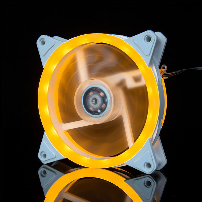 Ledケースファン12cm極光日食16led 12025クールledダブル絞りコンピュータケース|undefined