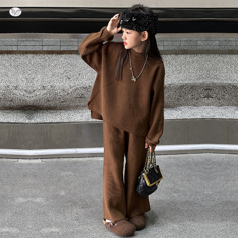 Autumn demi-season knitted colored trousers