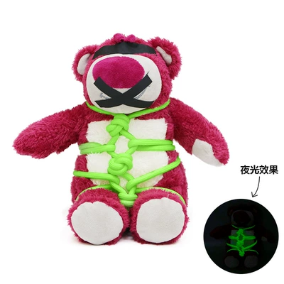 Car ornaments, Butt Doll Car Supplies - trunk-luminous-kidnapping-bear-cable-tie-fixed