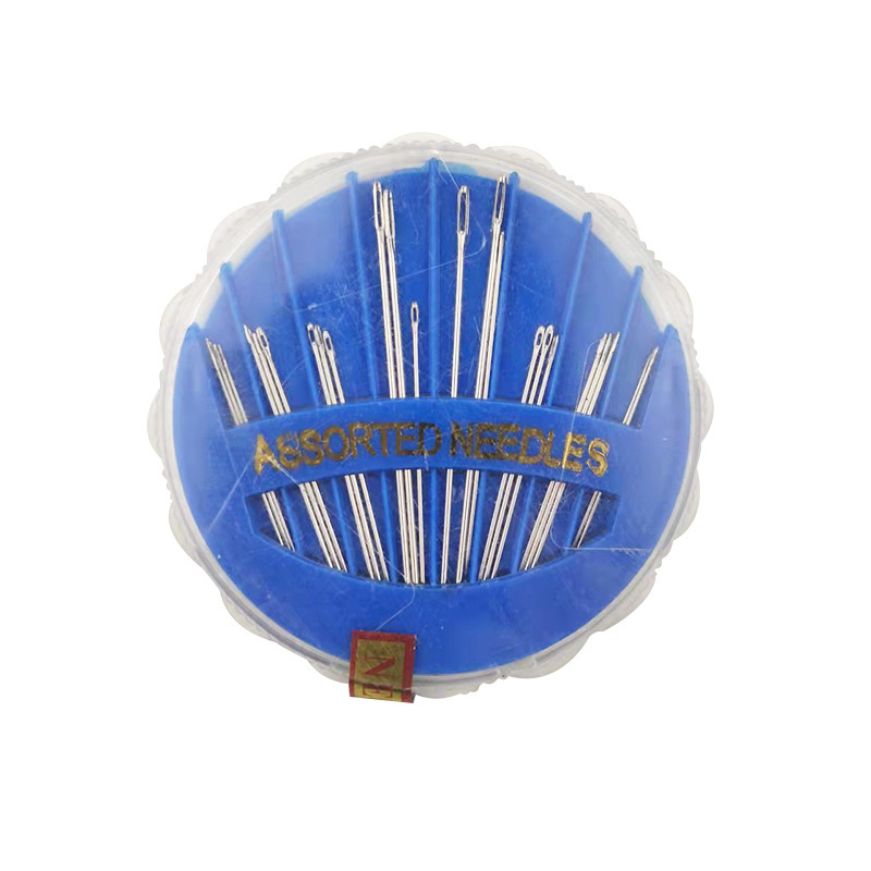 Fabricante al por mayor herramientas diy diarias en el hogar aguja de sutura manual aguja de disco aguja caja de aguja multicolor al por mayor