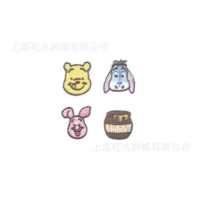 Haowan Pooh, глажка, мультяшная вышивка, тканевая нашивка, одежда, пуховик, сумка, декоративная аппликация, ремонт, субсидия, сделай сам