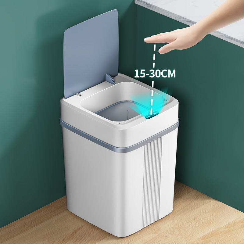 Papelera inteligente automática de alta apariencia de basura puede hogar cocina sala de estar con tapa baño regalo al por mayor