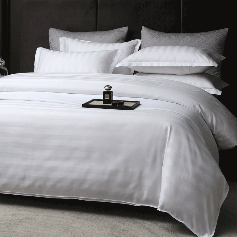 Bedspread for hotel, set, white sheet, duvet, 4 piece set