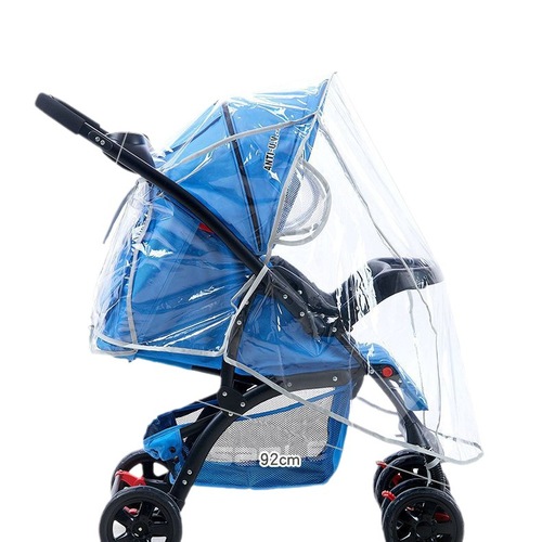 通用型EVA透明防风罩婴儿车雨罩宝宝推车防尘罩厂家直销
