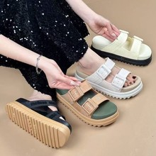 巴西女凉鞋Melissa新款梅丽莎拖鞋一字面包拖厚底轻便外穿沙滩鞋