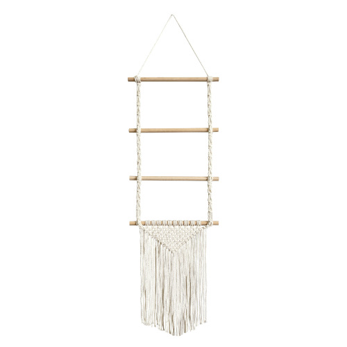 Bohemian diy artificial braided hair accessories hairpin storage rack cotton rope tapestry tassel home wall hanging decoration