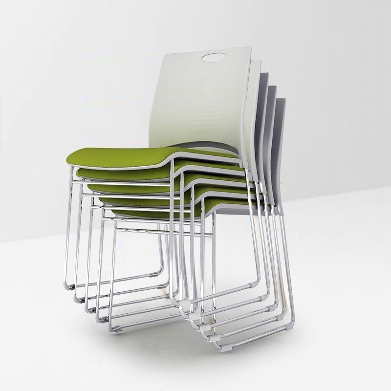 Conference Training Chair Solid Steel Stool Office Comfortable Sedentary Staff Chair Stackable Leisure Mahjong Chair