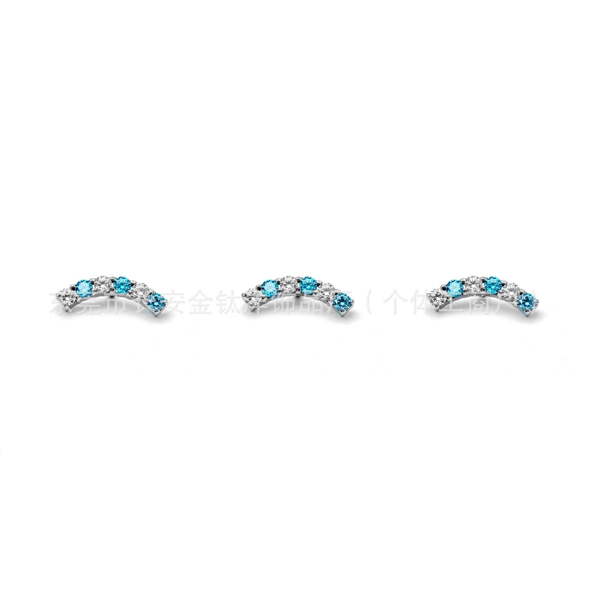 Labret piercing jewelry detail image