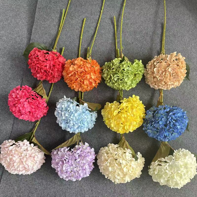 Simulated 252 Pieces of Large Hydrangea Wedding Home Classy Artificial Silk Flower Wedding Hall Decorative Flower Single Hydrangea Artificial Flower Simulated 252 Pieces of Large Hydrangea Wedding Home Classy Artificial Silk Flower Wedding Hall Decorative Flower Single Hydrangea Artificial Flower