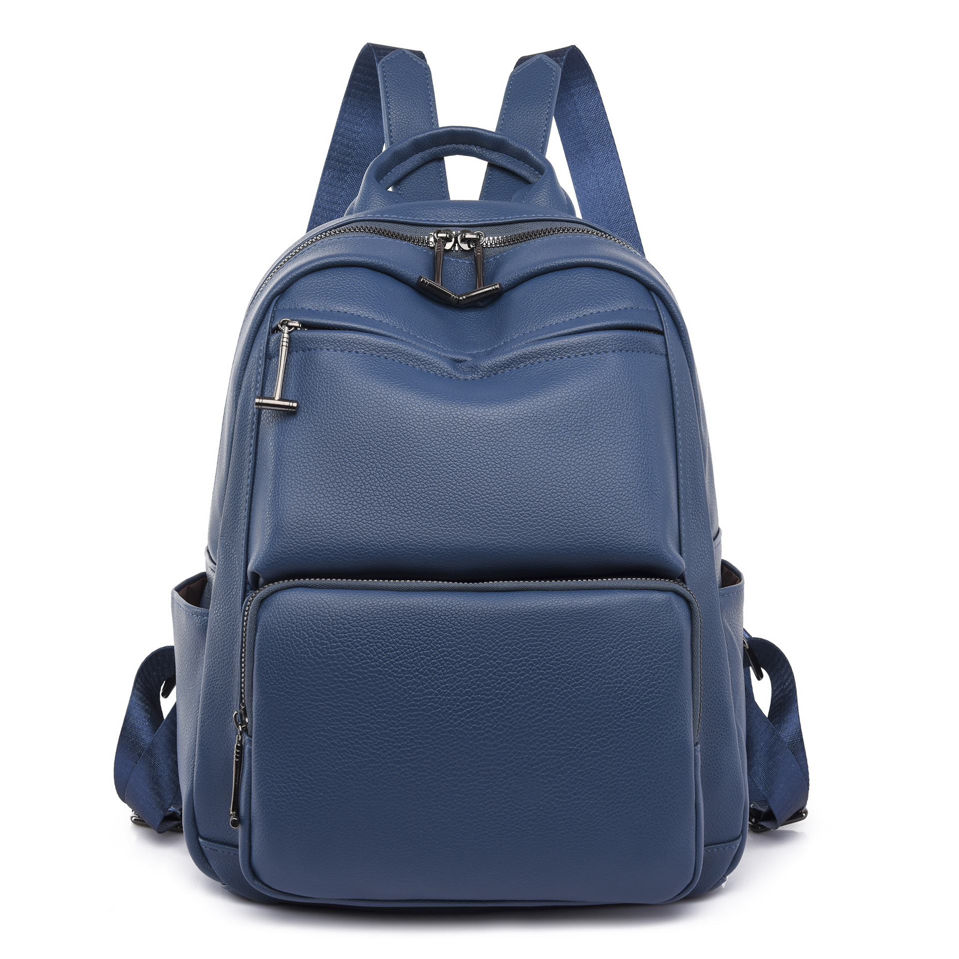 Amazon nueva mochila de cuero suave para mujer coreana 2022, mochila de gran capacidad de moda para estudiantes de secundaria