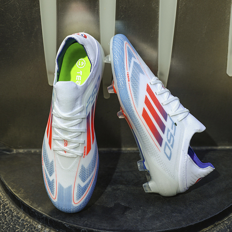 Zapatos de fútbol para hombre, mujer y niños, zapatos de entrenamiento TF con tacos resistentes al desgaste, para escuela primaria