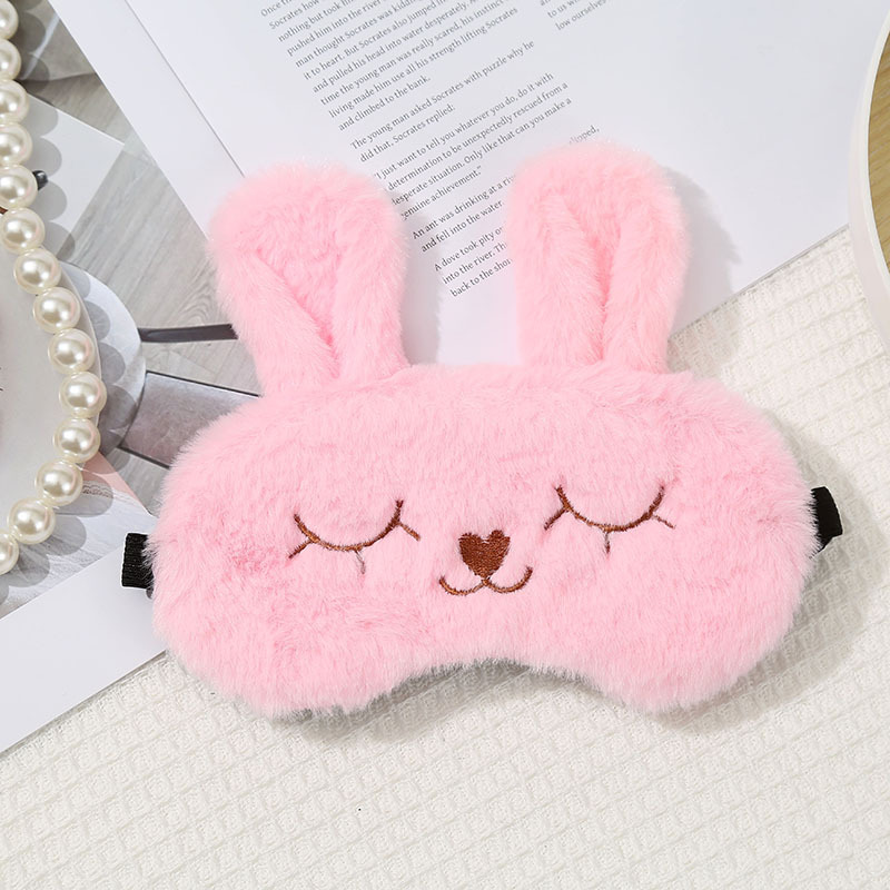 High-end Eye Mask, Cute Eyed Bunny Plush Women, Comfortable Sleep Mask For Air Travel, Resting Light Blocking Eye Mask, Wholesale From_voghion.com