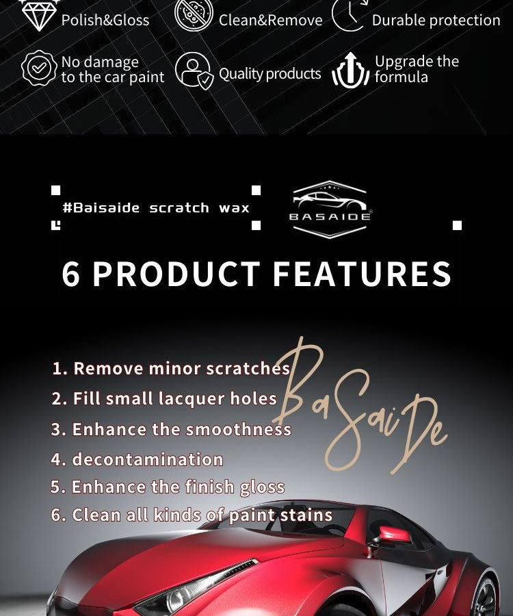 Cross-Border Paint Scratch Repair Wax Car Paint Scratch Repair Polishing Wax Yoso