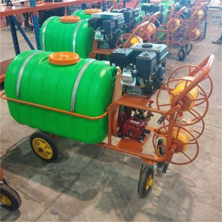 pulverizador de gasolina de empuje manual móvil pulverizador de tubería de pulverización de alta presión pulverizador de pesticidas de jardín pulverizador