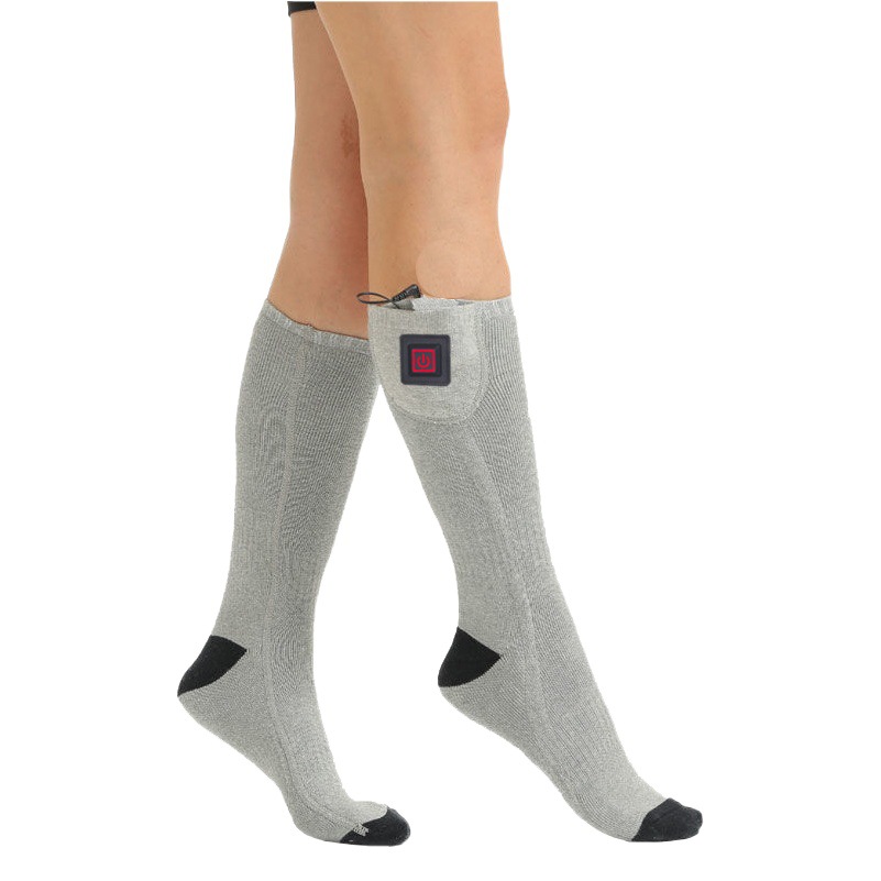 Cross-border Explosions Temperature Adjusting Heating Socks Electric Heating Socks Long Tube Warm Electric Socks Charging Heating Foot Warming Artifact