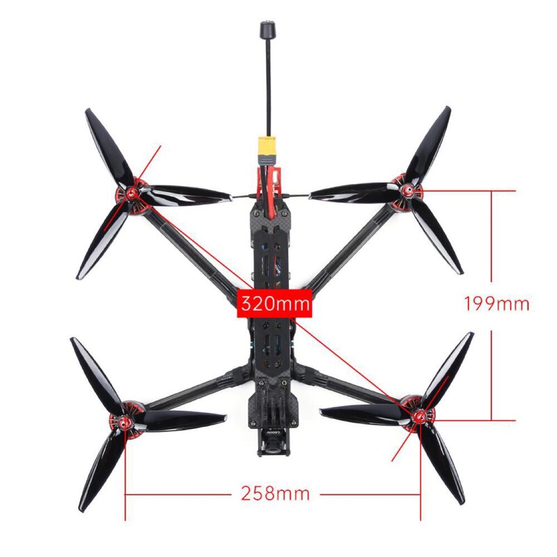 7inchFPV トラベルマシンプロフェッショナルドローン 2.5W 画像伝送 ELRS 915 受信機 PNP FPV|undefined