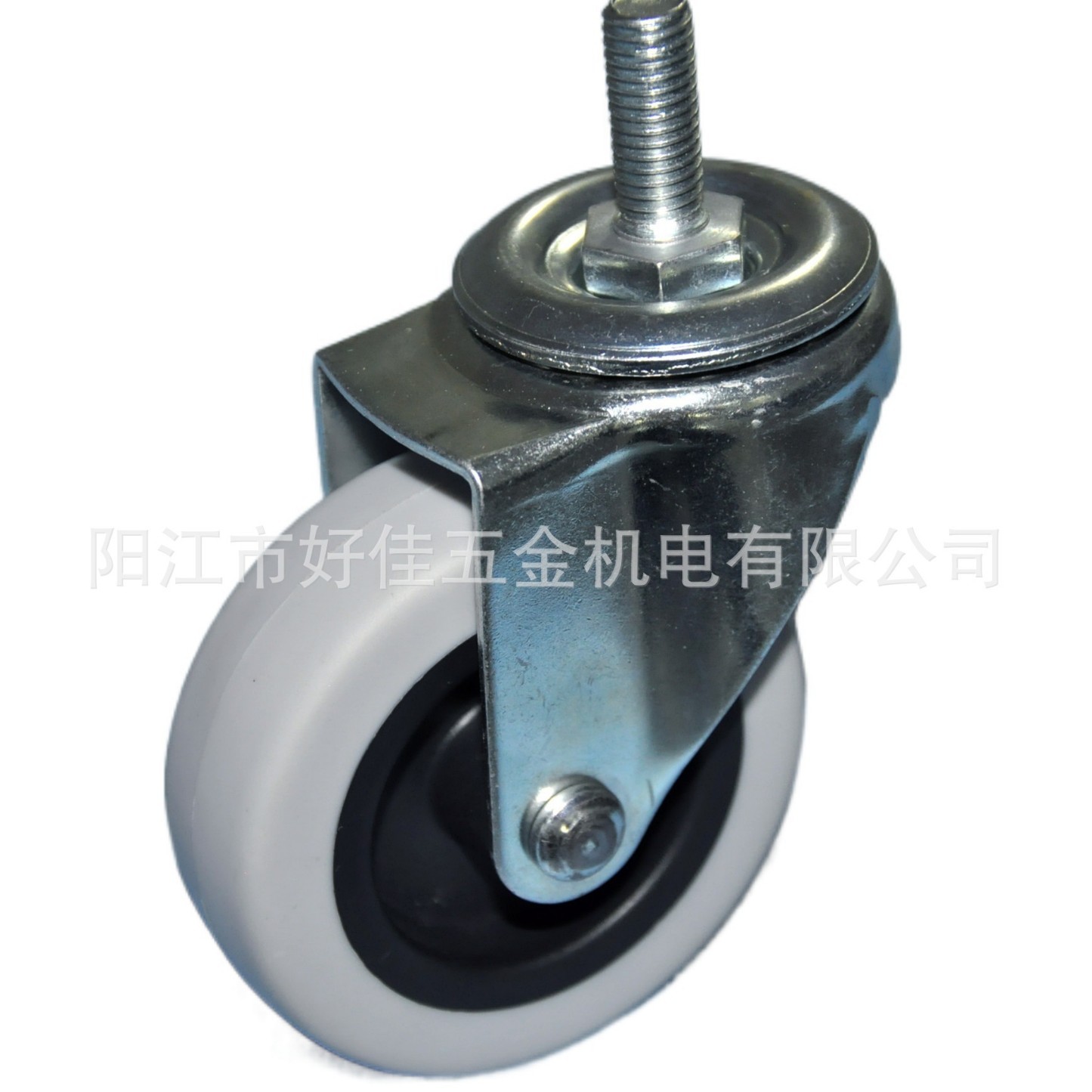 源头工厂产品75X25mm丝扣活动TPR静音家具脚轮工具车脚轮