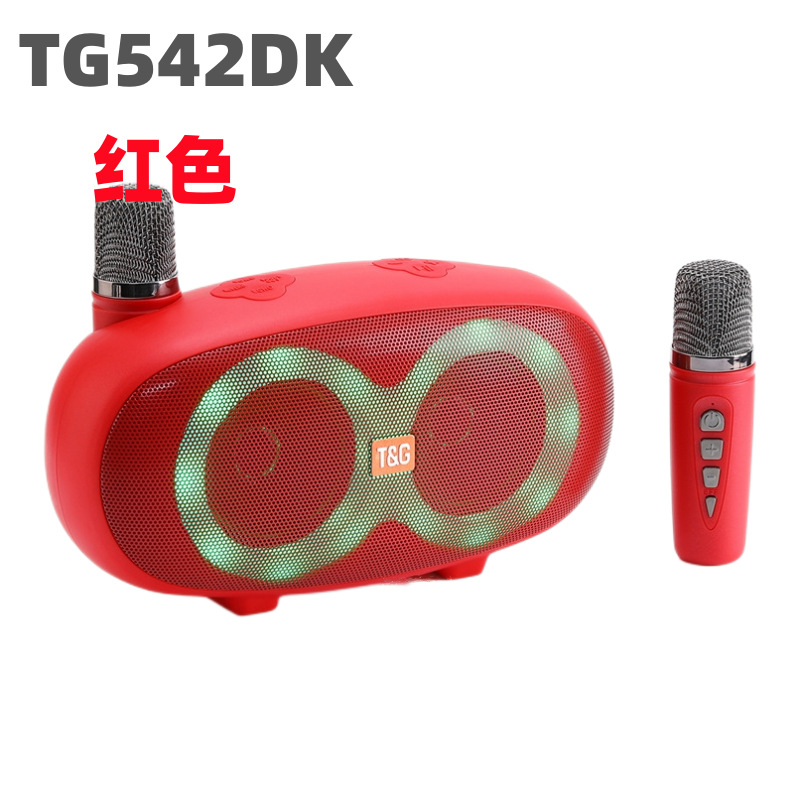 Nuevo sonido Bluetooth TG542DK doble micrófono KTV portable micrófono inalámbrico sonido todo en uno