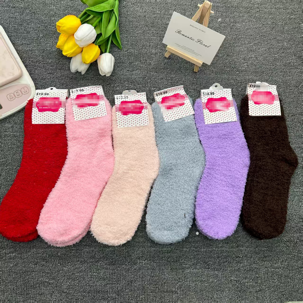 Coral de coral para niños invierno y otoño grueso medias medi