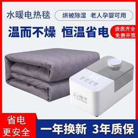 扬子水暖电热毯双人水循环电褥子单人2024新款双控家用恒温床垫加