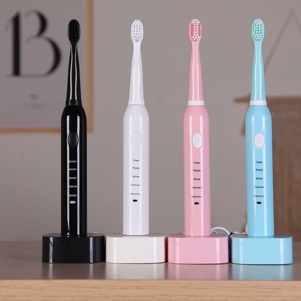 Adult Soft-Bristle Electric Toothbrush, Rechargeable, Suitable for Students, Lazy People, Fully Automatic, Smart, Waterproof, Teeth Cleaning Tool, Dropshipping