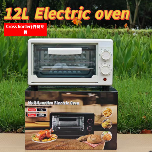 Cross-border 12L Electric Oven Household Small Baking Multi-function Internet Red Small Oven Kitchen Appliances