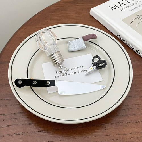 Fun and funny simulation scissors light bulb small hairpin headwear female side forehead bangs broken hairpin hairpin hair accessory