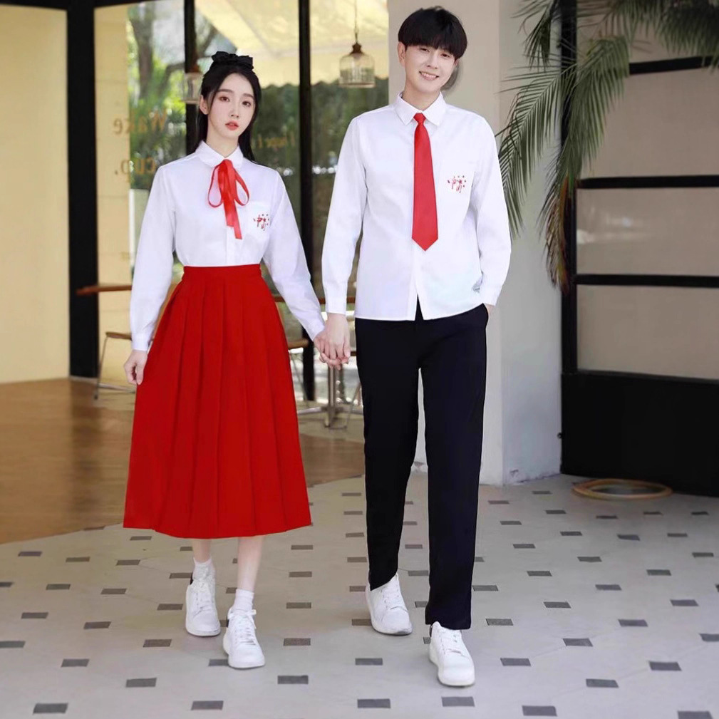 Middle School Student Class Uniforms, Sports Meeting Opening Ceremony Performance Uniforms, Junior High School Students' Chorus Poetry Recitation Competition Graduation Photo Costumes