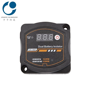 Avtomobil Qayıq Yaxta Ağıllı İkili Akkumulyator İzolyatoru Rele LED Ekran 12V 140A