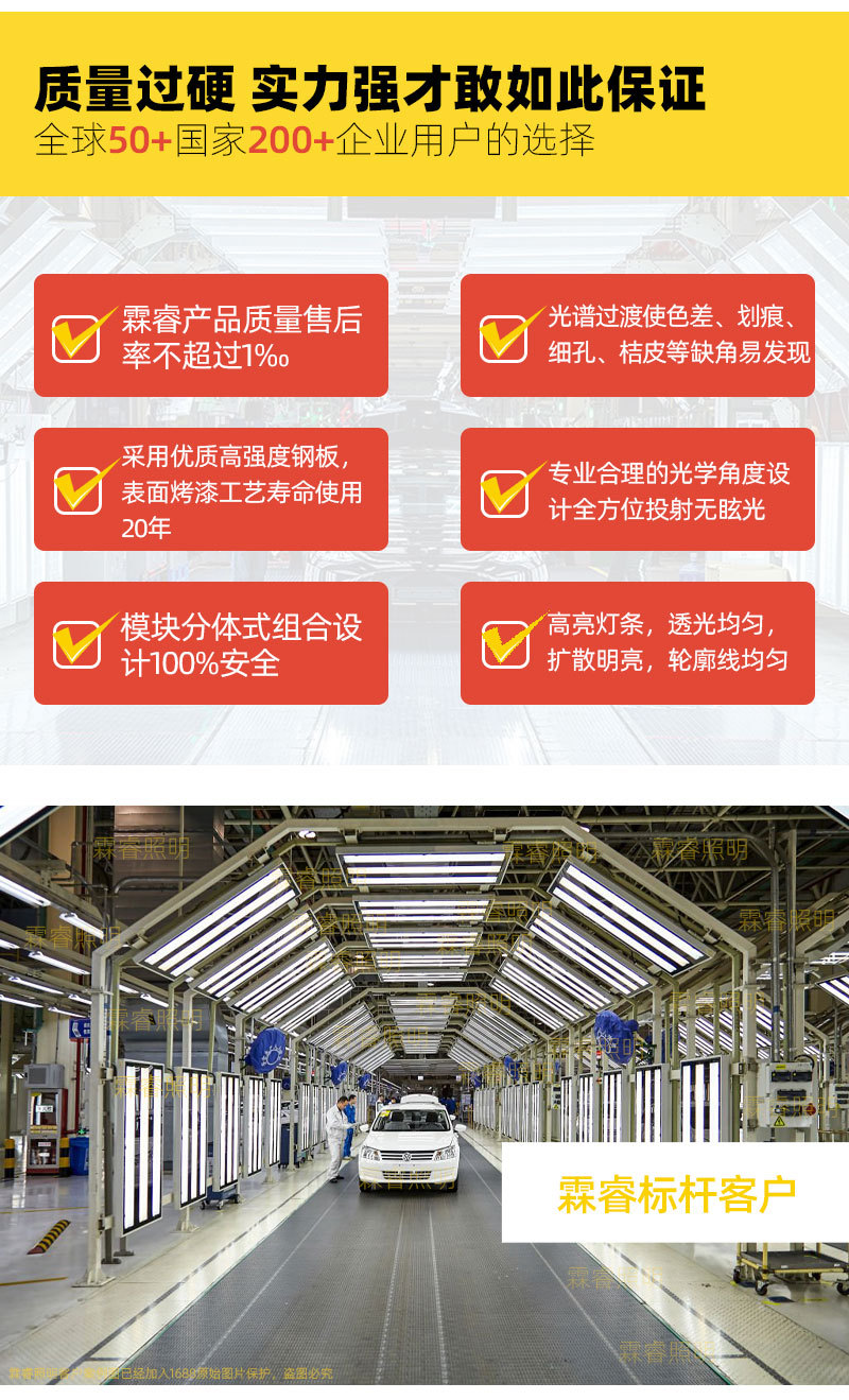 Automotive Optical Prism Lamp Assembly Inspection Lighting Factory Light Box Workstation Super Bright