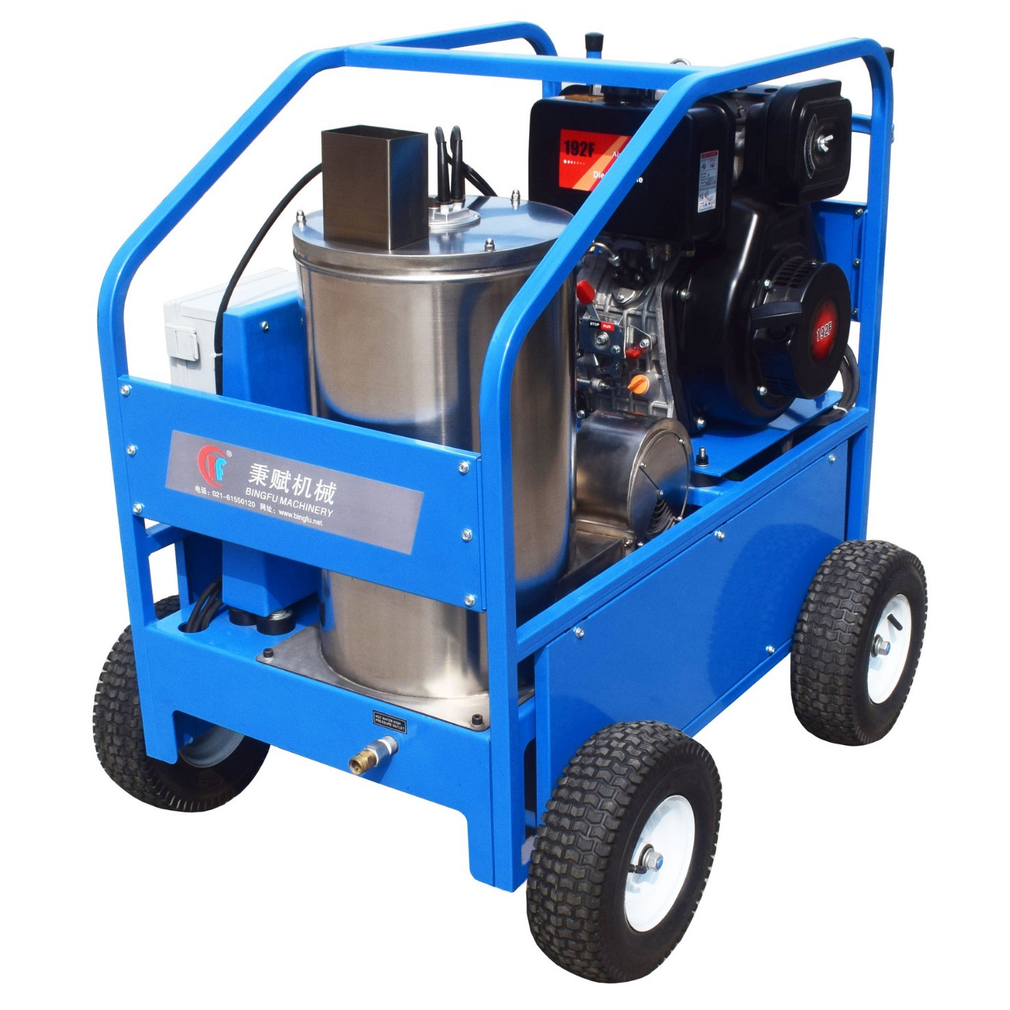 GX390本田汽油机驱动高压热水清洗机 冷热水高压清洗机 热水清洗