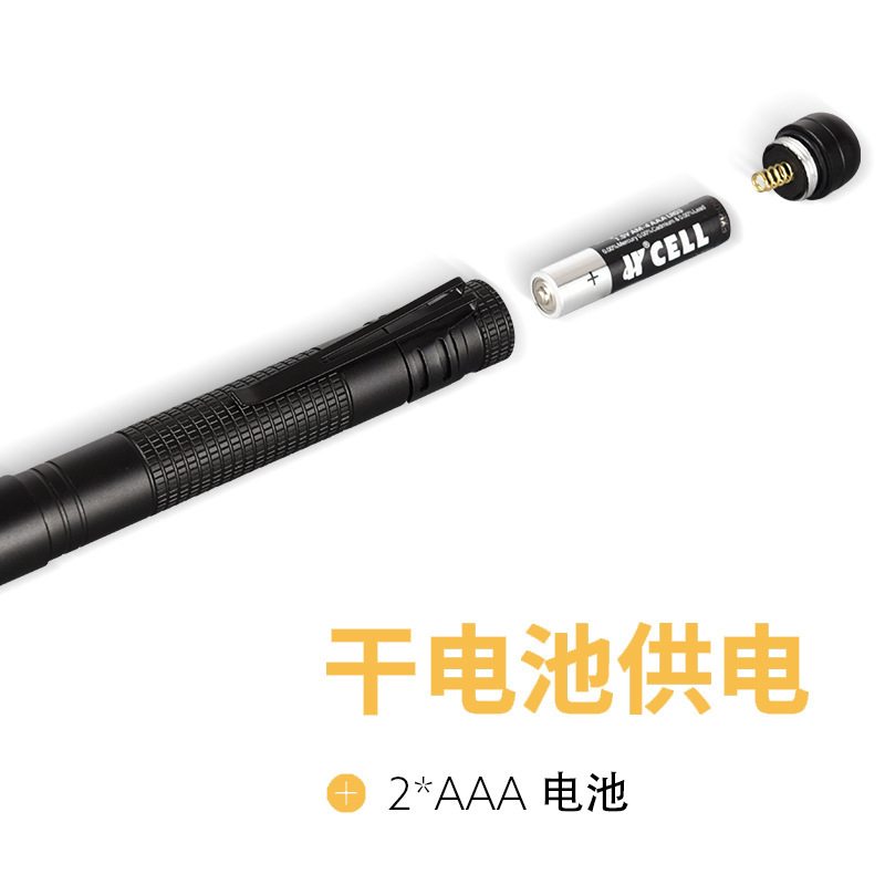 卸売ミニポケット自己防衛懐中電灯充電式防水マイクロ LED サイクリング強力な光小型懐中電灯ペンクリップ付き|undefined