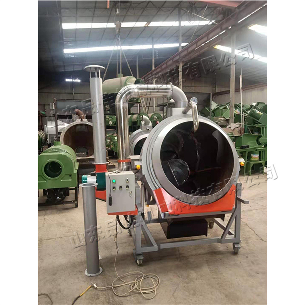 滚筒茶叶杀青机 智能控温茶叶揉捻炒茶机 全自动燃柴式烘茶机