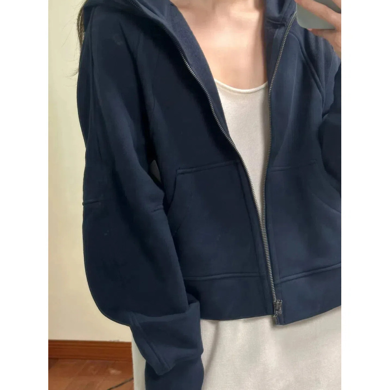 Black brace, autumn sweatshirt, jacket, sports hoody, slim fit, American style, tight
