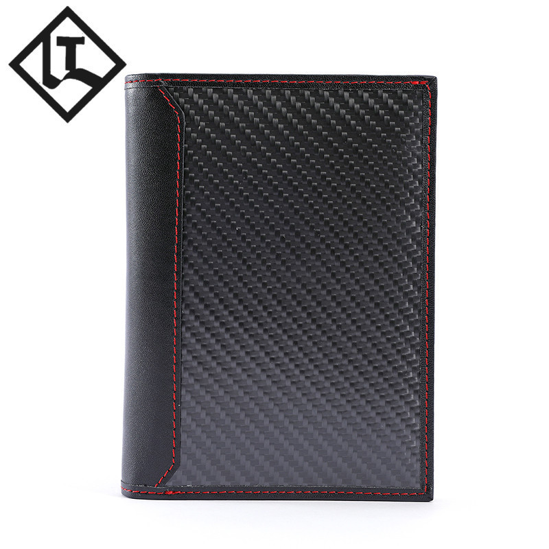 亚马逊新款护照包 跨境碳纤维男士护照套 多功能rfid护照包