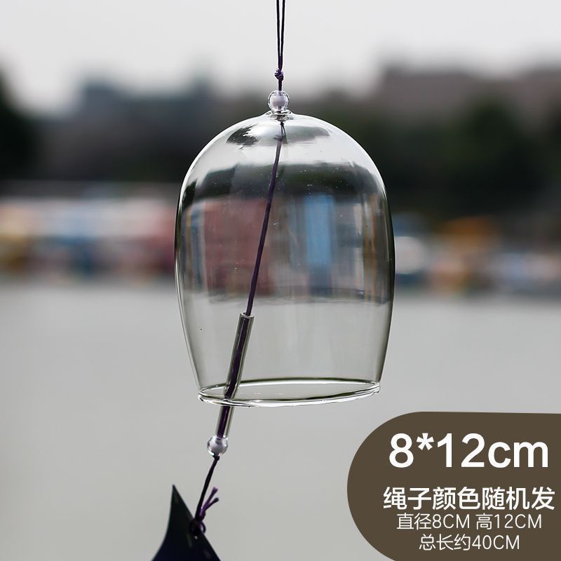 願い事風鈴飾り風鈴桜ガラス透明吊り式観光地シーン配置風鈴学生DIY手|undefined