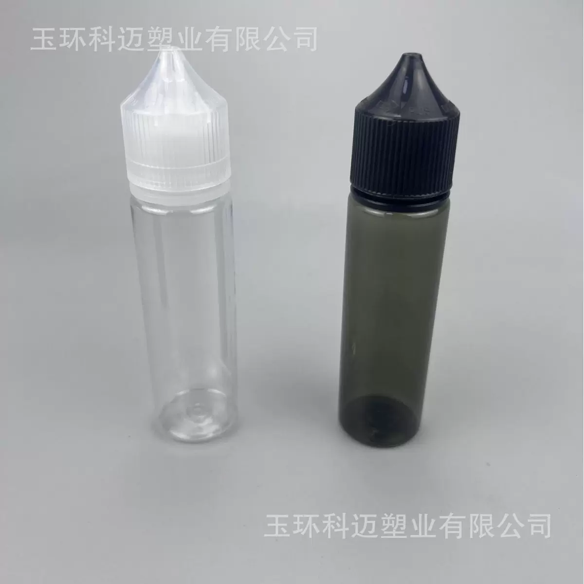科迈塑业 现货60ml透明 透黑大猩猩注油瓶 RV防盗安全盖PET塑料瓶